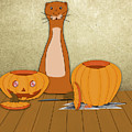 Oliver The Otter Carves a Pumpkin