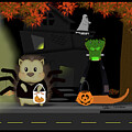 Oliver The Otter Trick or Treating with his Friend